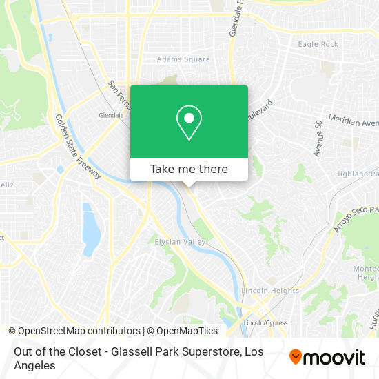 Out of the Closet - Glassell Park Superstore map