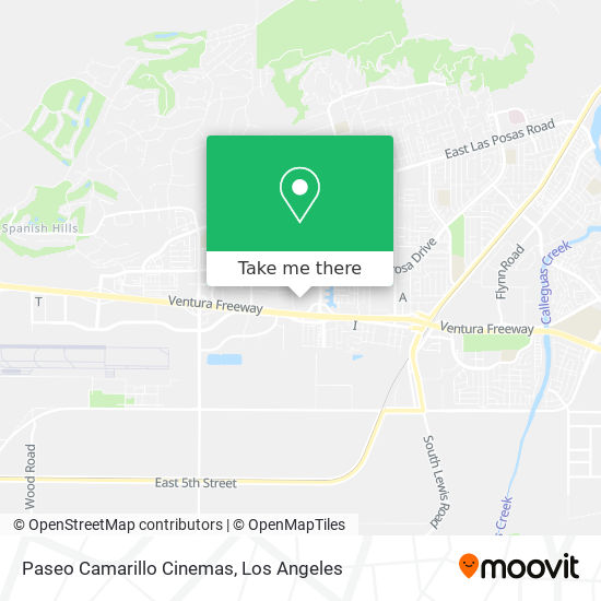 Paseo Camarillo Cinemas map