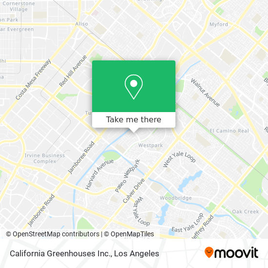 California Greenhouses Inc. map