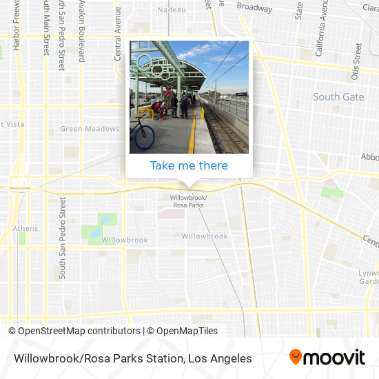 Willowbrook/Rosa Parks Station map