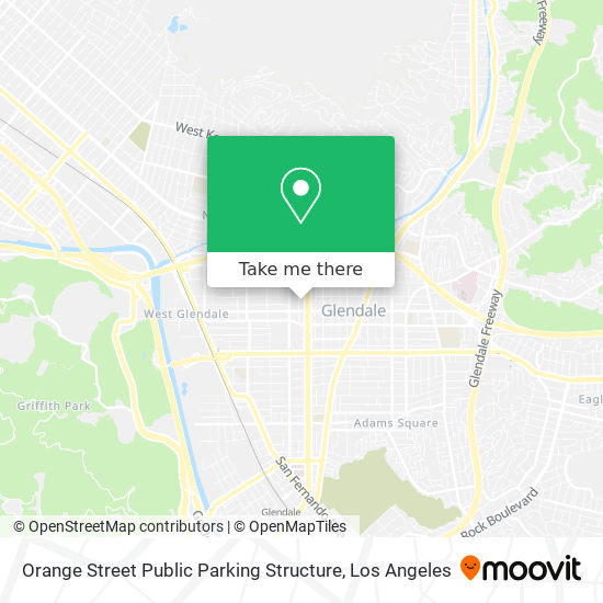 Mapa de Orange Street Public Parking Structure