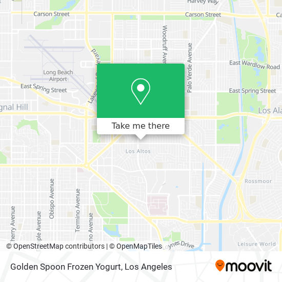 Golden Spoon Frozen Yogurt map