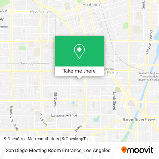 San Diego Meeting Room Entrance map