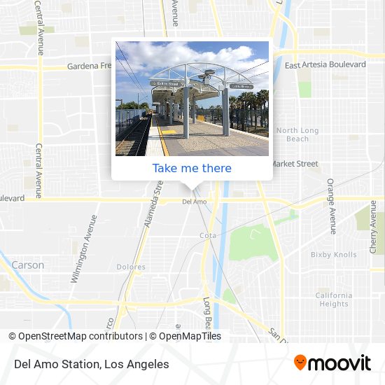 Del Amo Station map