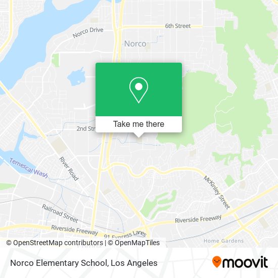 Mapa de Norco Elementary School
