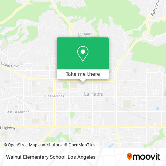 Mapa de Walnut Elementary School