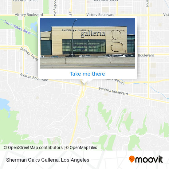 Sherman Oaks Galleria map