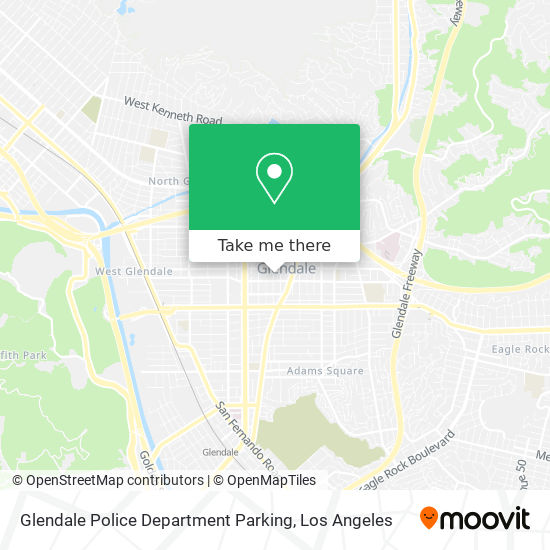 Glendale Police Department Parking map