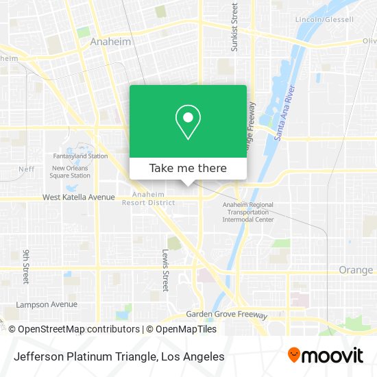 Mapa de Jefferson Platinum Triangle