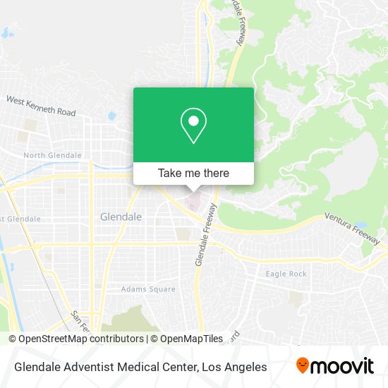 Glendale Adventist Medical Center map