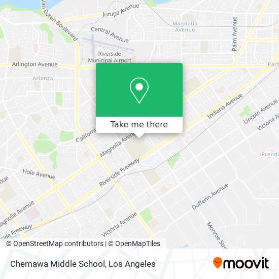 Mapa de Chemawa Middle School