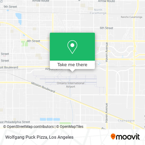 Mapa de Wolfgang Puck Pizza