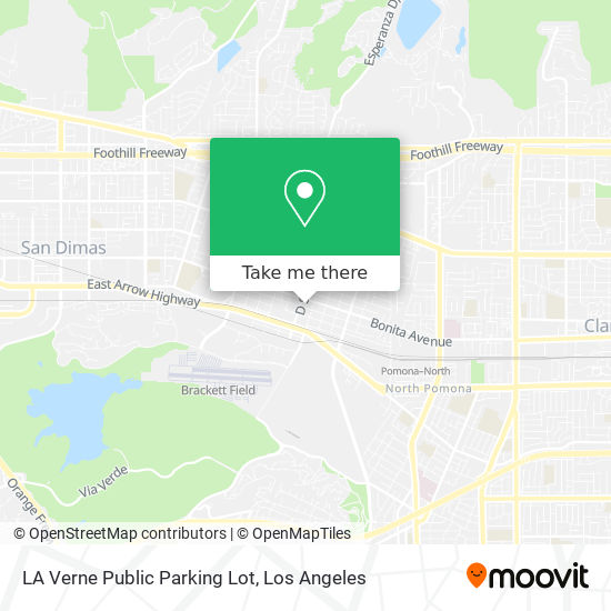 LA Verne Public Parking Lot map