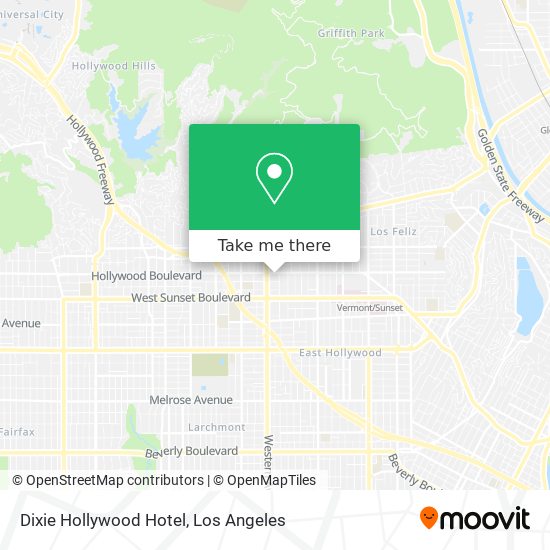 Mapa de Dixie Hollywood Hotel