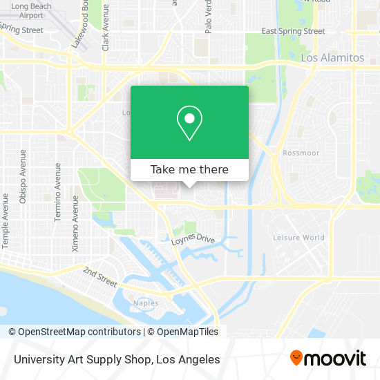 Mapa de University Art Supply Shop