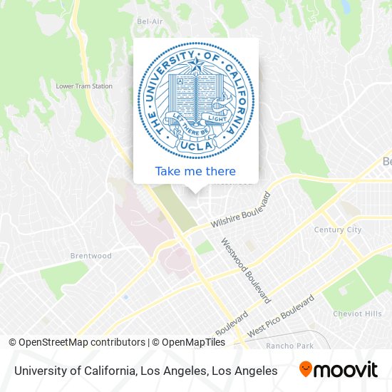 University of California, Los Angeles map