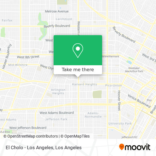El Cholo - Los Angeles map