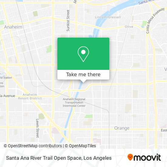 Mapa de Santa Ana River Trail Open Space