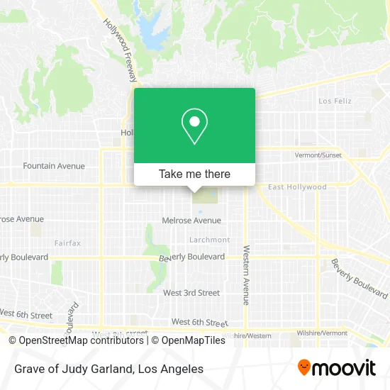 Grave of Judy Garland map