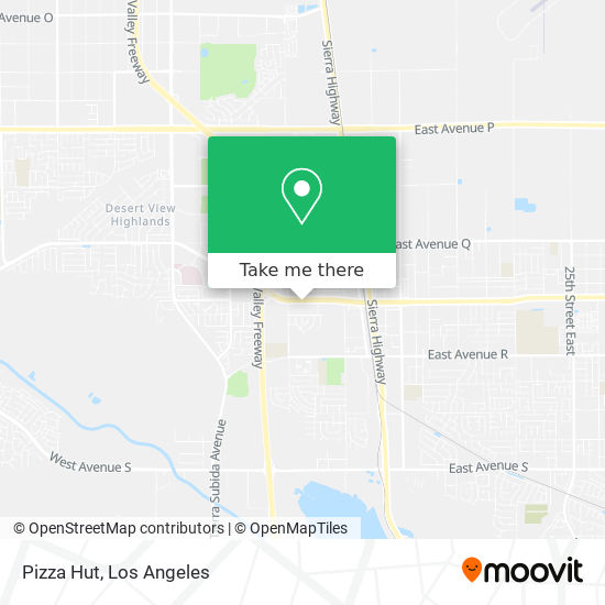 Pizza Hut map