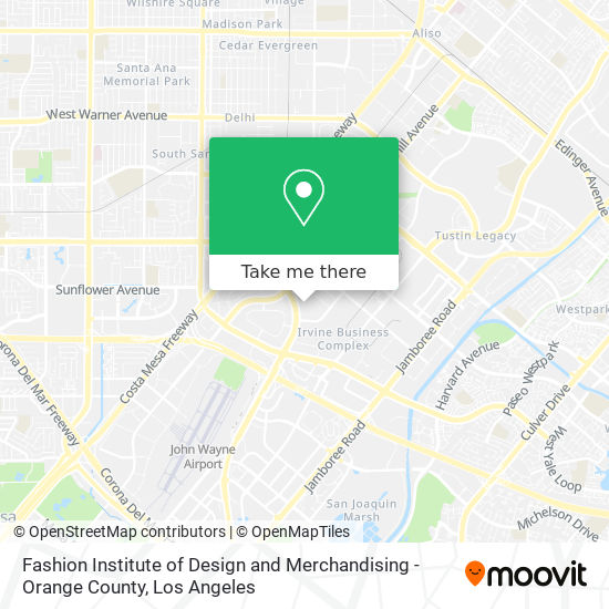 Fashion Institute of Design and Merchandising - Orange County map