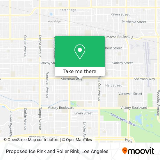 Proposed Ice Rink and Roller Rink map