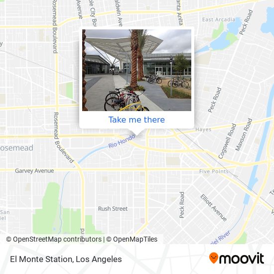 El Monte Station map