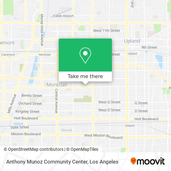 Anthony Munoz Community Center map