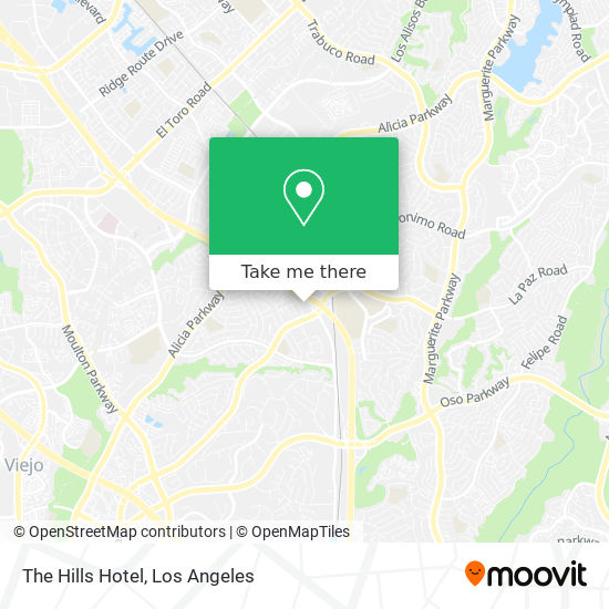The Hills Hotel map
