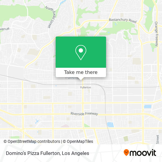 Domino's Pizza Fullerton map