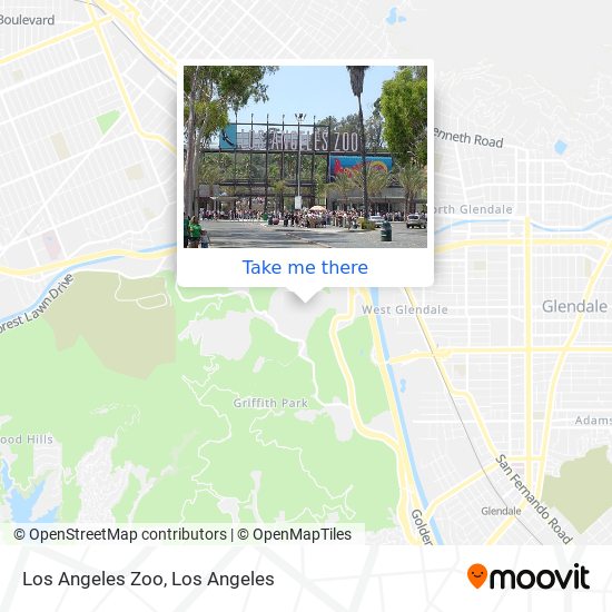 Los Angeles Zoo map
