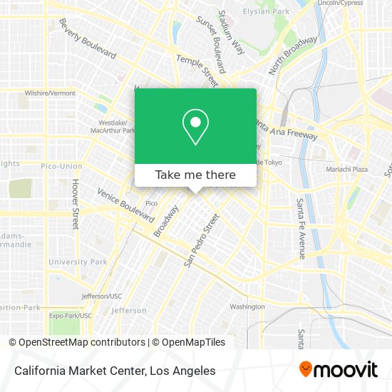 Mapa de California Market Center