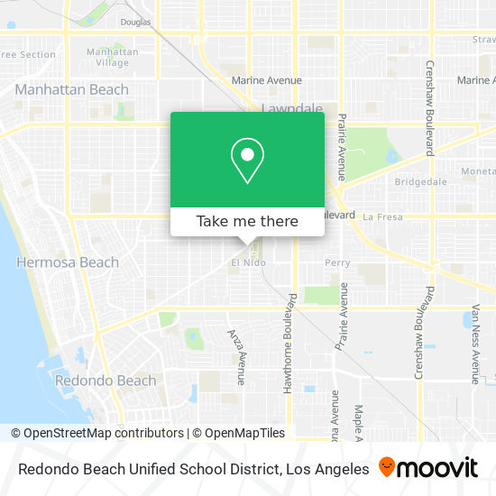 Redondo Beach Unified School District map