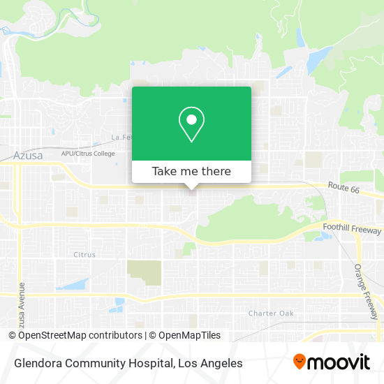 Glendora Community Hospital map