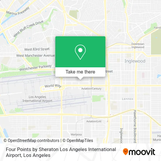 Four Points by Sheraton Los Angeles International Airport map