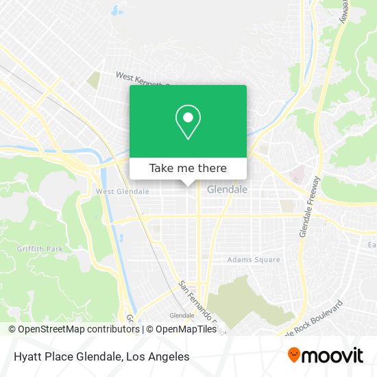 Hyatt Place Glendale map