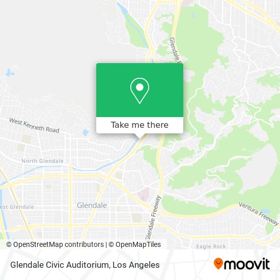 Mapa de Glendale Civic Auditorium