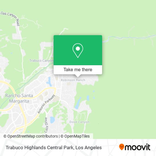 Mapa de Trabuco Highlands Central Park