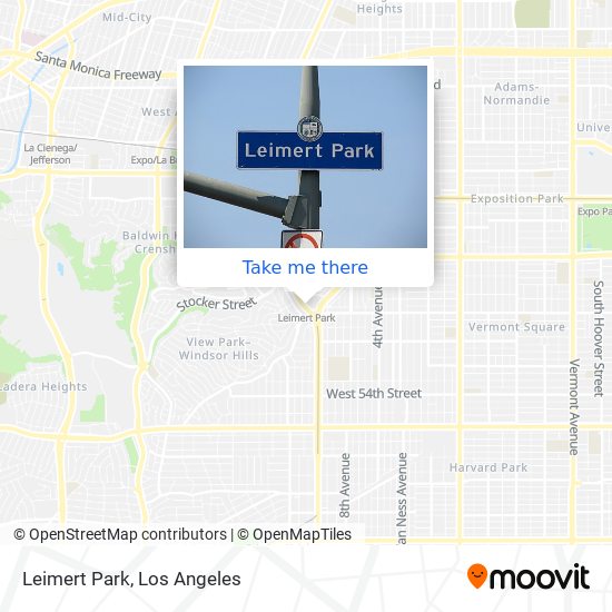 Leimert Park map