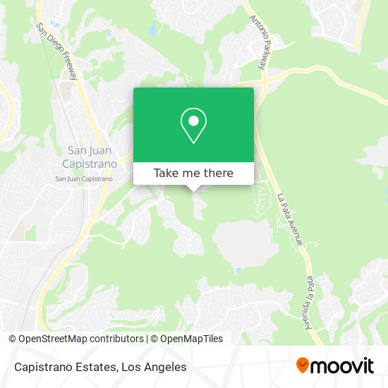 Capistrano Estates map