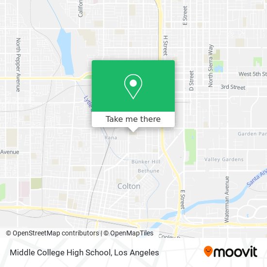 Mapa de Middle College High School