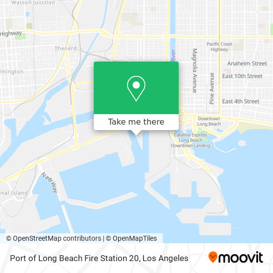 Port of Long Beach Fire Station 20 map