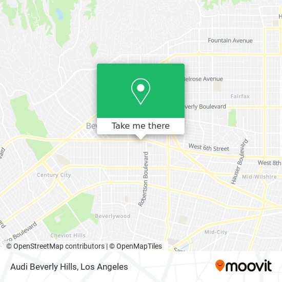 Audi Beverly Hills map