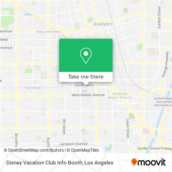 Mapa de Disney Vacation Club Info Booth