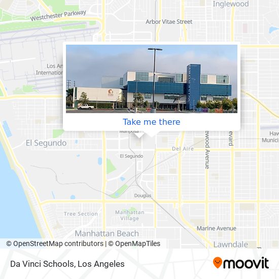 Da Vinci Schools map