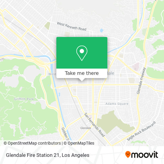 Glendale Fire Station 21 map