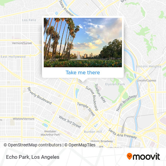 Mapa de Echo Park