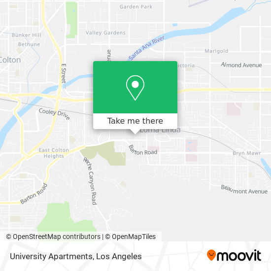 Mapa de University Apartments