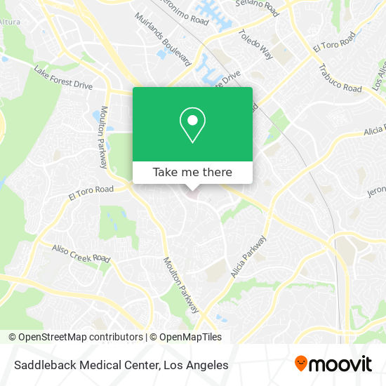 Saddleback Medical Center map