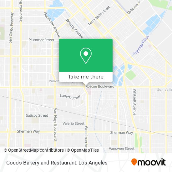 Mapa de Coco's Bakery and Restaurant